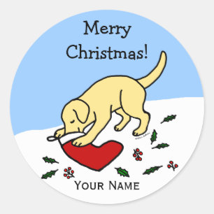 Pegatina Redonda Pegatinas del Personalizado de Navidades del Labor