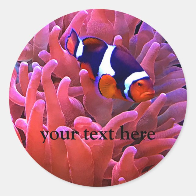 Pegatina Redonda Pegatinas del pez globo #1 (Anverso)