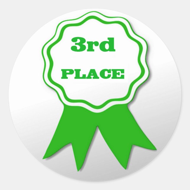 Pegatina Redonda Pegatinas del premio Cinta Verde del profesor (Anverso)