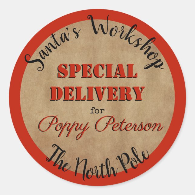 Pegatina Redonda Pegatinas del Taller Oficial de Santa Sede (Anverso)