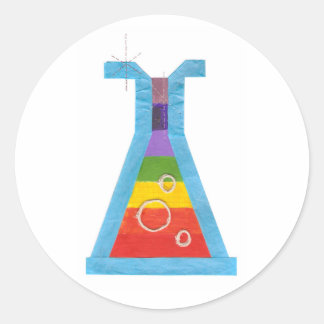 Pegatina Redonda Pegatinas del Vial del Volcán