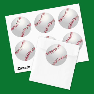 Pegatina Redonda Pegatinas deportivos de béisbol