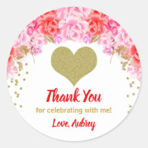 pegatinas día de San Valentín, favor del cumpleaño