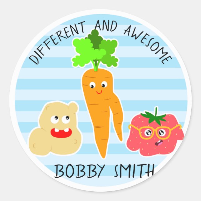 Pegatina Redonda Pegatinas diferentes e impresionantes (Anverso)