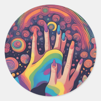 Pegatina Redonda Pegatinas diseñados