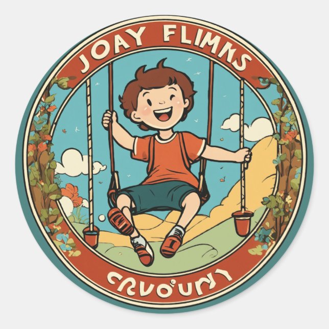 Pegatina Redonda "Pegatinas divertidos y amables: ¡Perfecto para lo (Anverso)