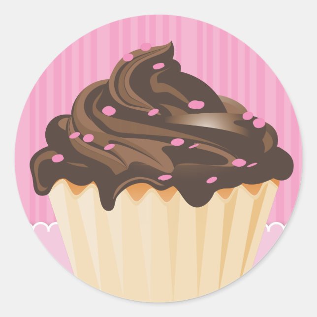 Pegatina Redonda Pegatinas elegantes y elegantes de empaquetado de  (Anverso)