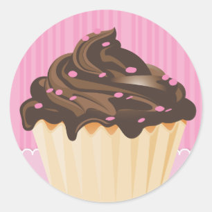 Pegatina Redonda Pegatinas elegantes y elegantes de empaquetado de 