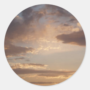 Pegatina Redonda Pegatinas en la nube