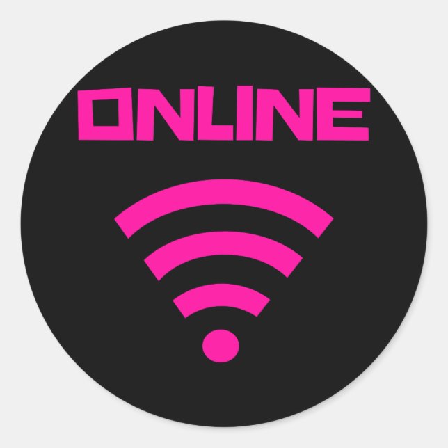 Pegatina Redonda Pegatinas en línea 2024 (Anverso)