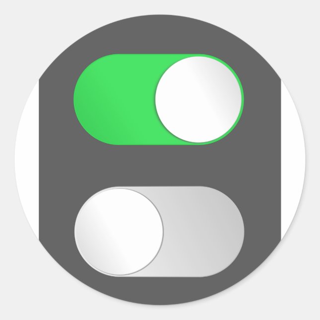 Pegatina Redonda Pegatinas En Y Fuera (Anverso)