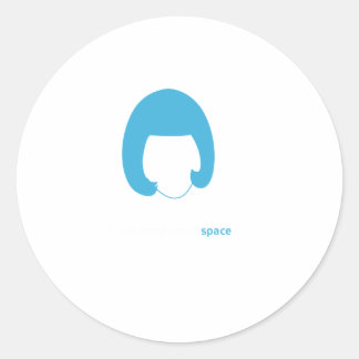 Pegatina Redonda Pegatinas espaciales