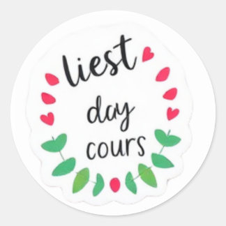 Pegatina Redonda Pegatinas estéticos motivacionales | Ideal para el