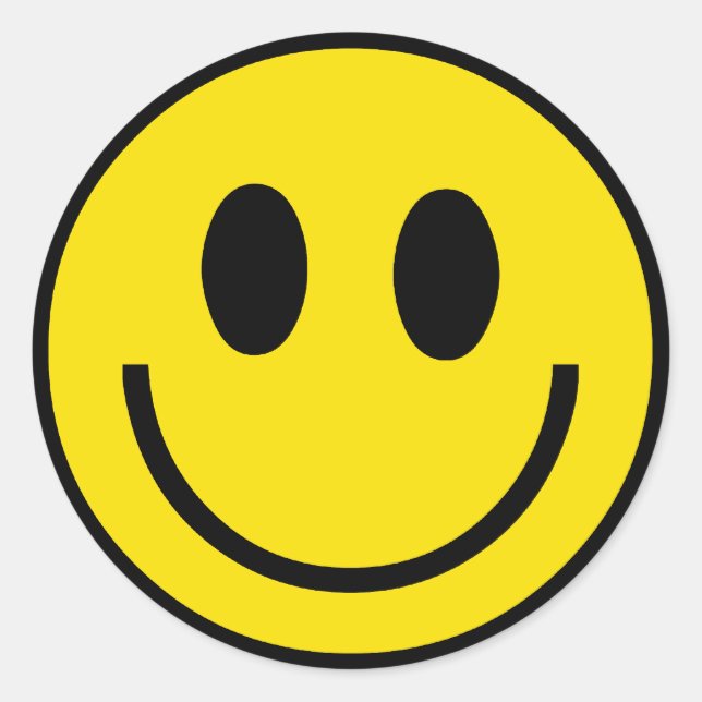 Pegatina Redonda Pegatinas faciales (Anverso)