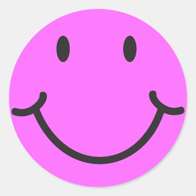 Pegatina Redonda pegatinas faciales (Anverso)