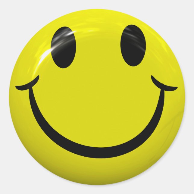 Pegatina Redonda Pegatinas faciales (Anverso)