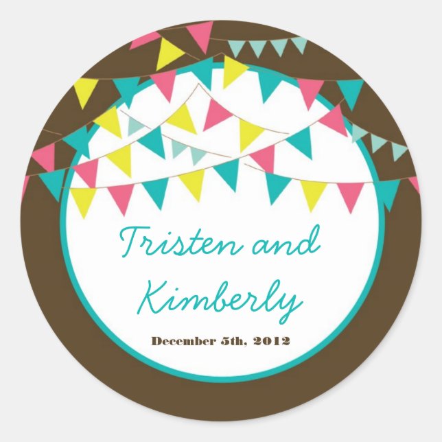 Pegatina Redonda pegatinas favoritos de 20 a 1.5" Amantes de la bic (Anverso)