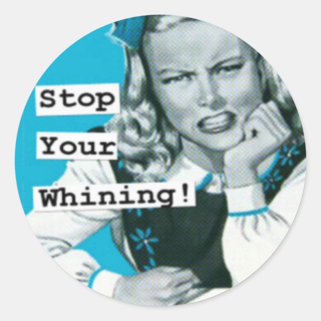 Pegatina Redonda Pegatinas felices retro de amas de casa 7 (Anverso)