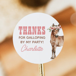 Pegatina Redonda Pegatinas Fiestas de cumpleaños