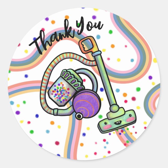 Pegatina Redonda Pegatinas Fiestas de vacío (Anverso)