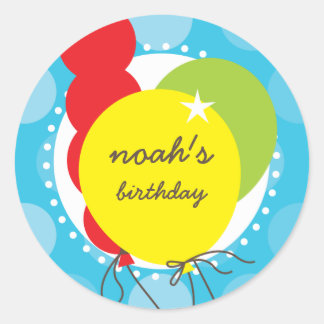 Pegatina Redonda PEGATINAS fiestas :: globos 3