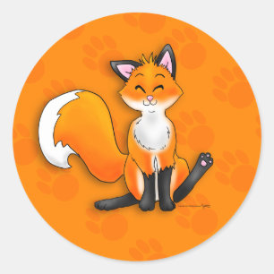Pegatina Redonda Pegatinas Fox
