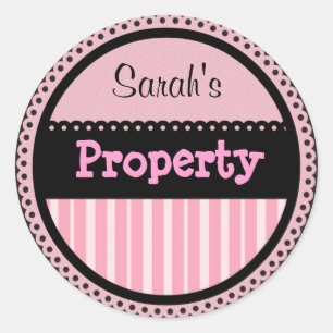 Pegatina Redonda Pegatinas Girlie personalizados