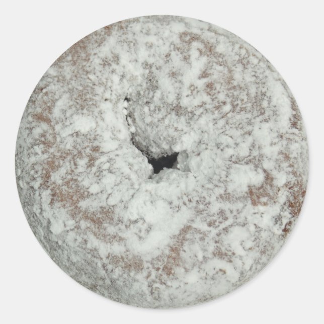 Pegatina Redonda Pegatinas glososos redondeados de azufre en polvo (Anverso)