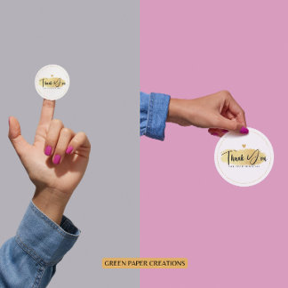 Pegatina Redonda Pegatinas Gold, pegatinas del Círculo