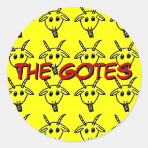 Pegatina Redonda Pegatinas Gote