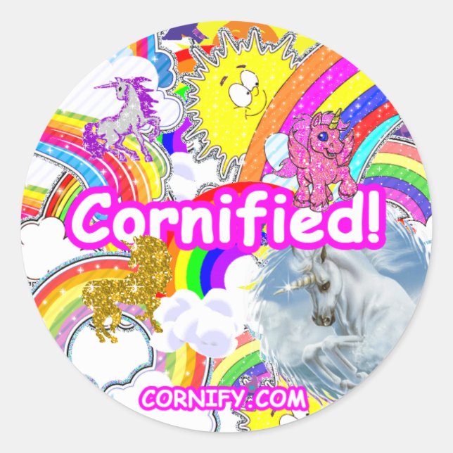 Pegatina Redonda ¡Pegatinas grandes! (Anverso)