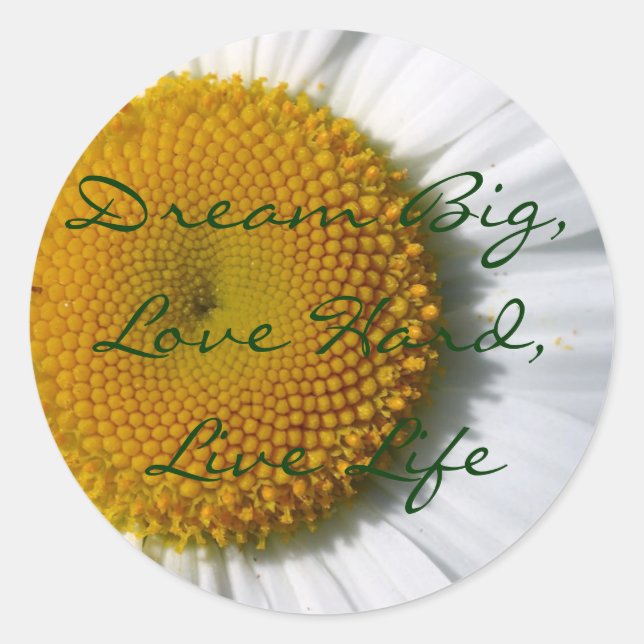 Pegatina Redonda Pegatinas grandes del sueño (Anverso)