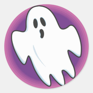 Pegatina Redonda Pegatinas Groovy Ghost
