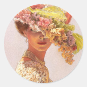 Pegatina Redonda Pegatinas Lady Victoria