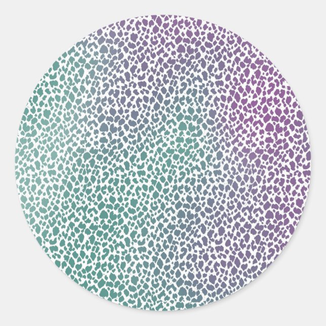 Pegatina Redonda Pegatinas Leapord Mix (Anverso)