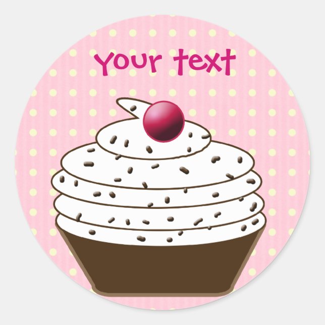 Pegatina Redonda pegatinas lindos (Anverso)