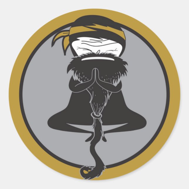 Pegatina Redonda Pegatinas Maestros de Ninja (Anverso)