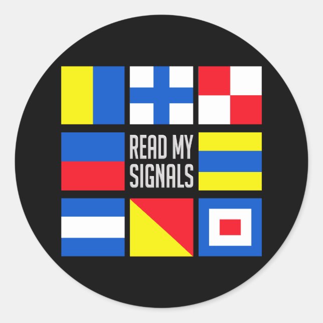 Pegatina Redonda Pegatinas marítimos (Anverso)