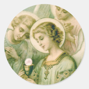 Pegatina Redonda Pegatinas: Mi alma Rends el velo