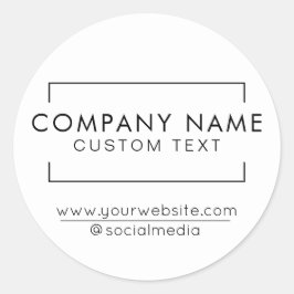 Pegatina Redonda Pegatinas modernos de pequeñas empresas