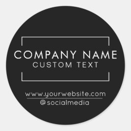 Pegatina Redonda Pegatinas modernos de pequeñas empresas