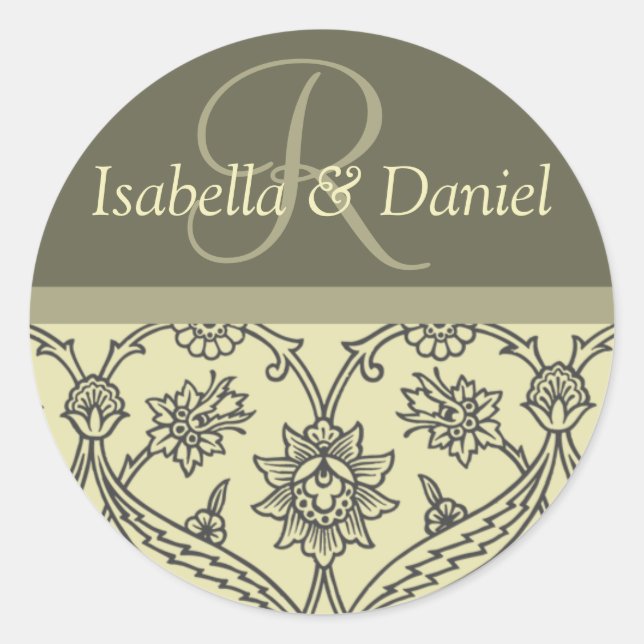 Pegatina Redonda Pegatinas Monográficos personalizados Para Sobres (Anverso)