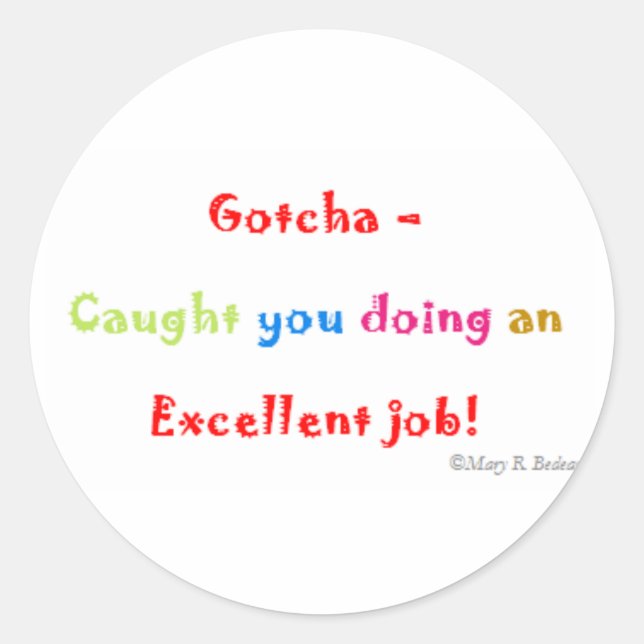 Pegatina Redonda Pegatinas motivacionales (Anverso)