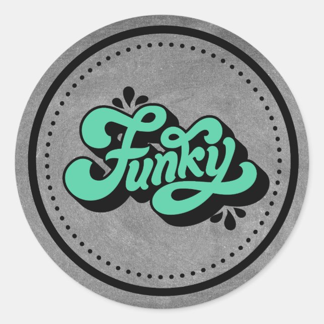 Pegatina Redonda Pegatinas motivacionales (Anverso)