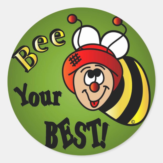 Pegatina Redonda Pegatinas motivacionales para niños (Anverso)