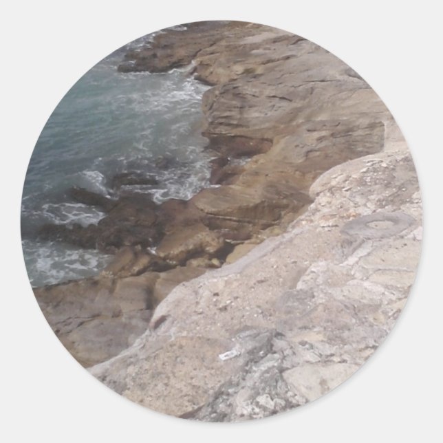 Pegatina Redonda Pegatinas naturales (Anverso)