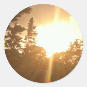 Pegatina Redonda Pegatinas naturales