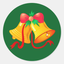 Pegatinas-Navidades campanan con el arveja roja