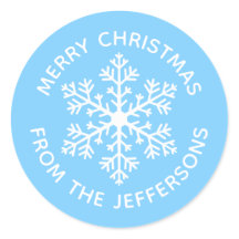 Pegatinas navideñas Blue Snowflake