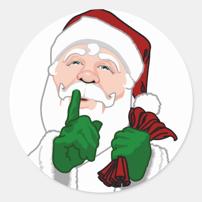 Pegatina Redonda Pegatinas navideñas divertidas adoran a los Pegati (Anverso)